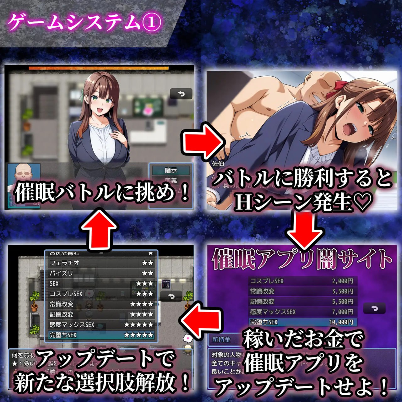 图片[2]-5391[RPG/AI汉化/动态/NTR]催眠洗脑〜完全堕落办公室篇〜催眠洗脳〜完堕ちオフィス編〜内嵌AI汉化版+作弊码 [PC+安卓2.80G]-ACG俱乐部 - 各类游戏免费下载